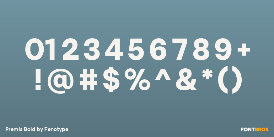 Premis Bold Font Poster #1