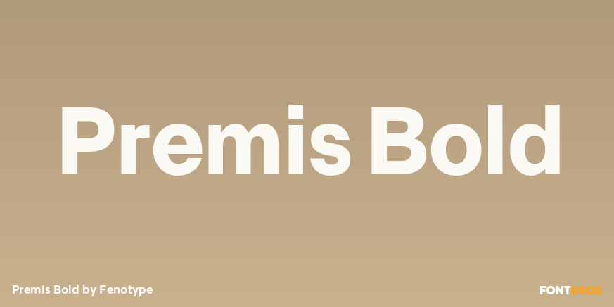Premis Bold Font Poster #1
