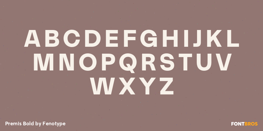 Premis Bold Font Poster #1