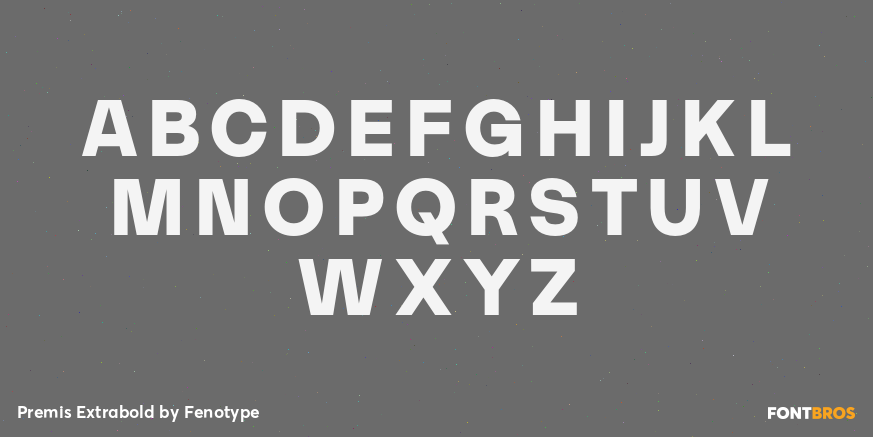 Premis Extrabold Font Poster #2