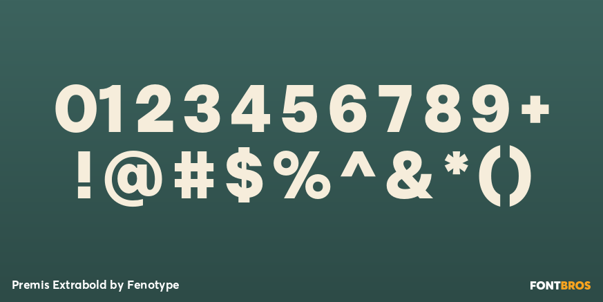 Premis Extrabold Font Poster #4