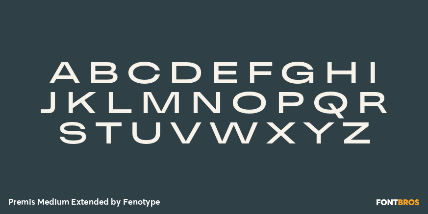 Premis Medium Extended Font Poster #2