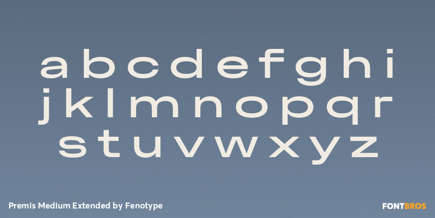 Premis Medium Extended Font Poster #3