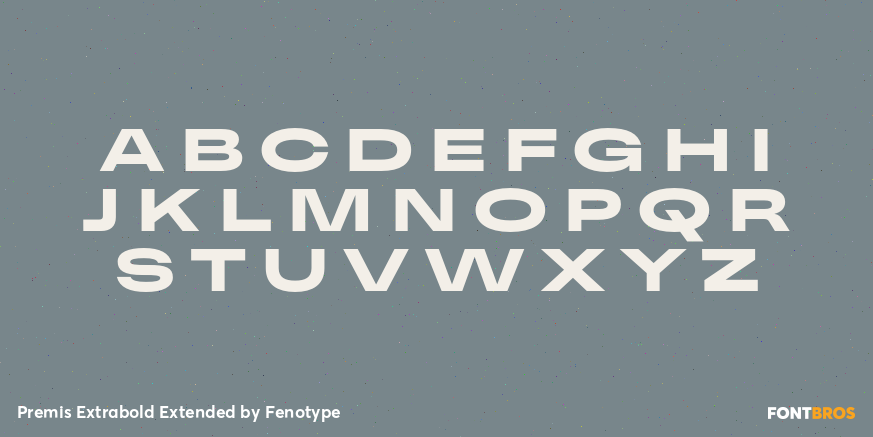 Premis Extrabold Extended Font Poster #2