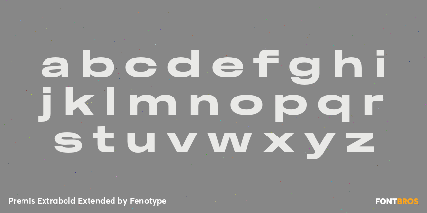 Premis Extrabold Extended Font Poster #3