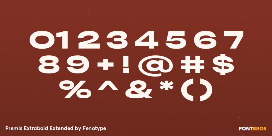 Premis Extrabold Extended Font Poster #4