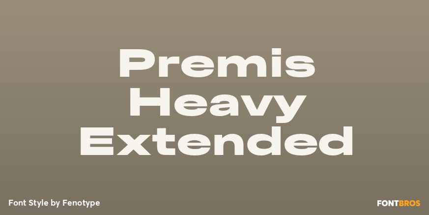Premis Heavy Extended Font Poster #1