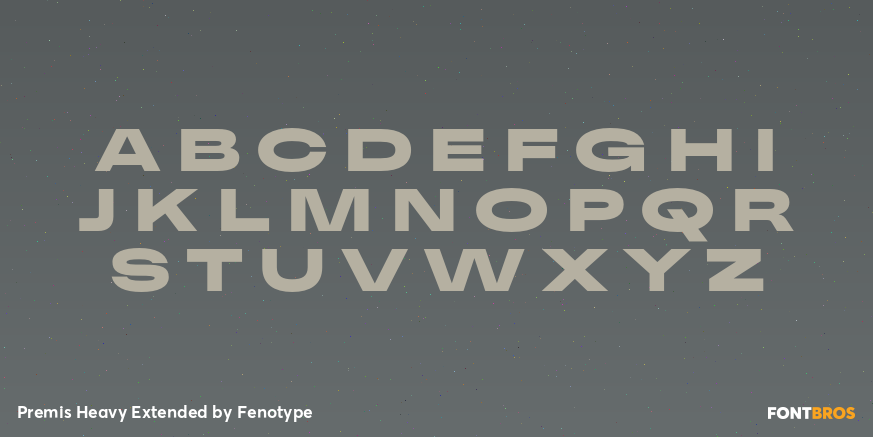 Premis Heavy Extended Font Poster #2