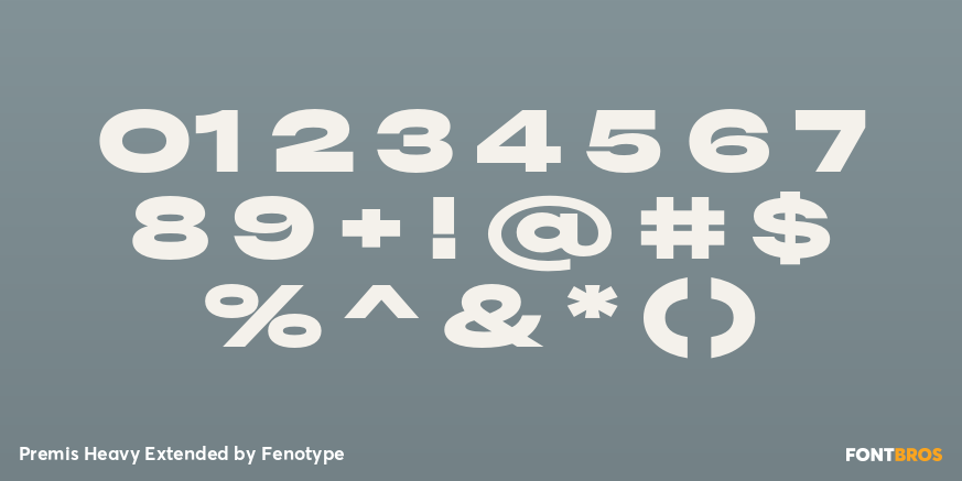 Premis Heavy Extended Font Poster #4