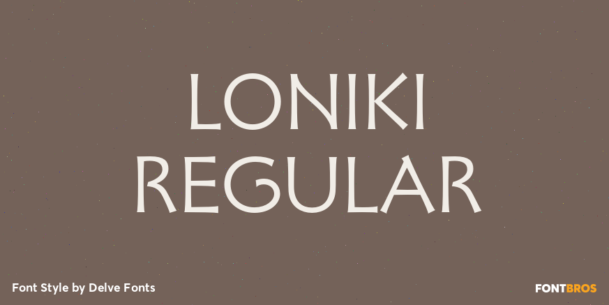 Loniki Regular Poster