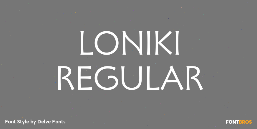 Loniki Regular Poster
