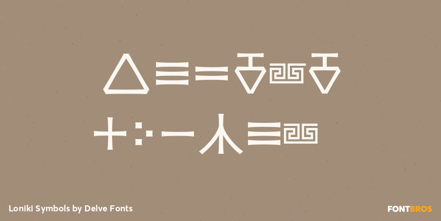 Loniki Symbols Poster