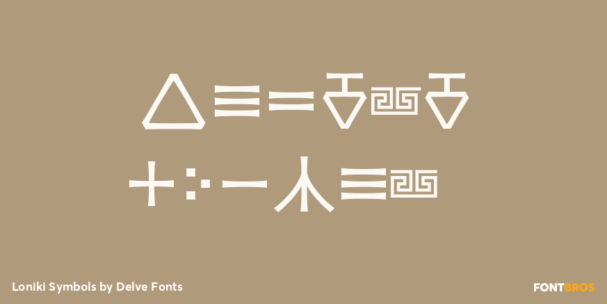 Loniki Symbols Poster