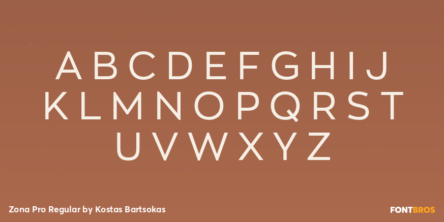 Zona Pro Regular Font Poster #2