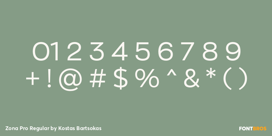 Zona Pro Regular Font Poster #4