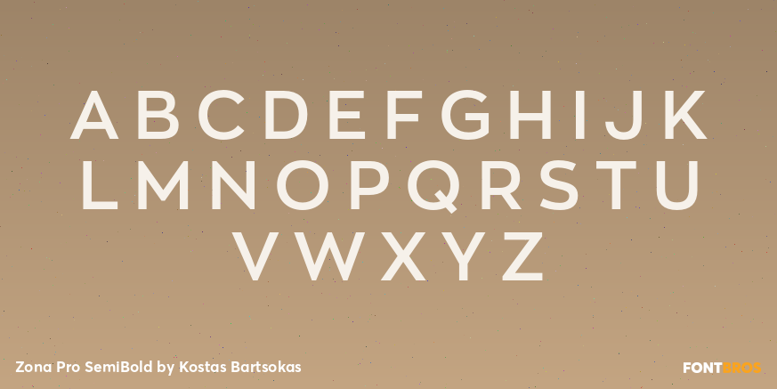 Zona Pro SemiBold Font Poster #2