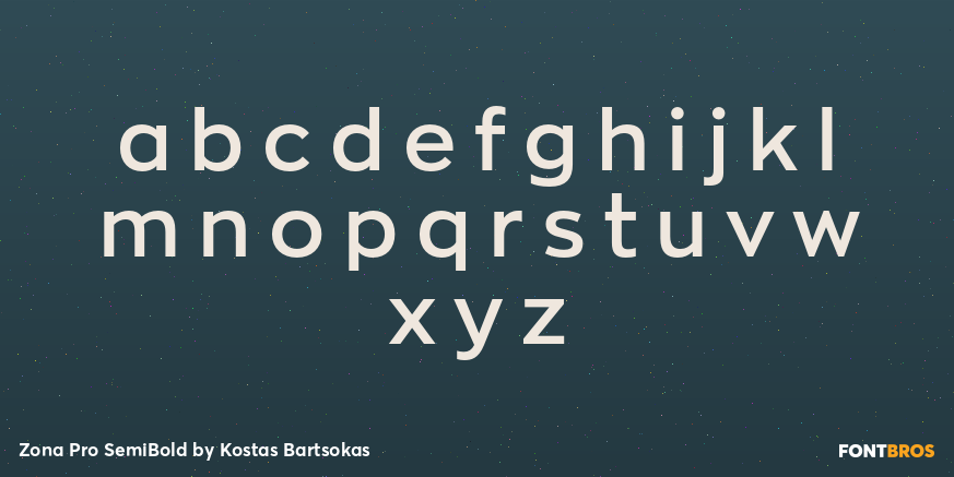 Zona Pro SemiBold Font Poster #3