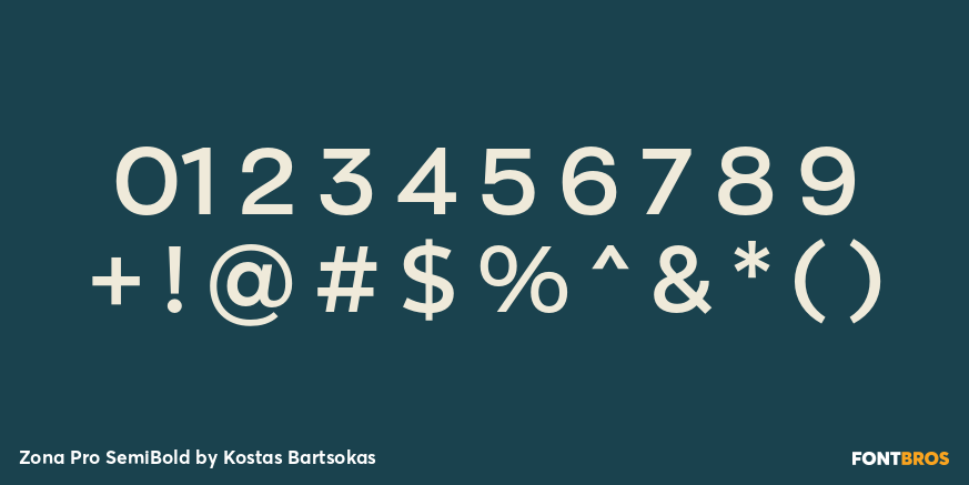 Zona Pro SemiBold Font Poster #4