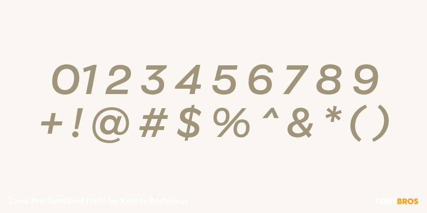 Zona Pro SemiBold Italic Font Poster #4