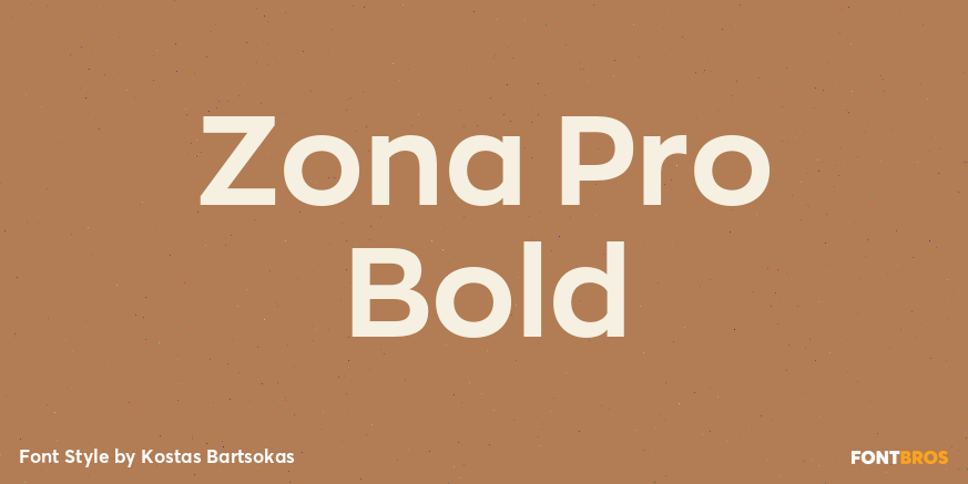 Zona Pro Bold Font Poster #1