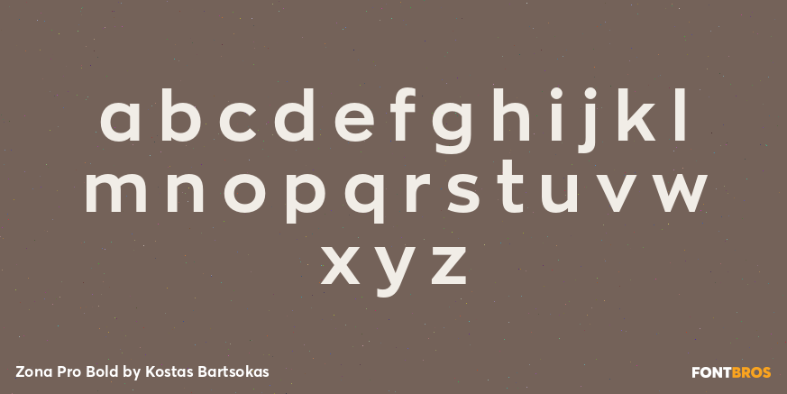 Zona Pro Bold Font Poster #3
