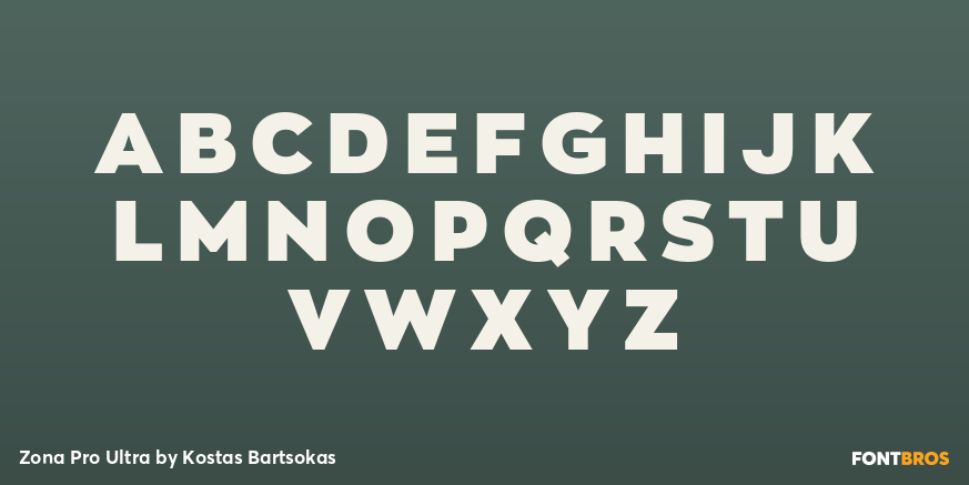 Zona Pro Ultra Font Poster #2