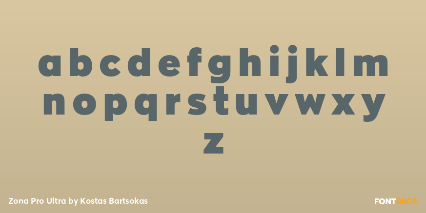Zona Pro Ultra Font Poster #3