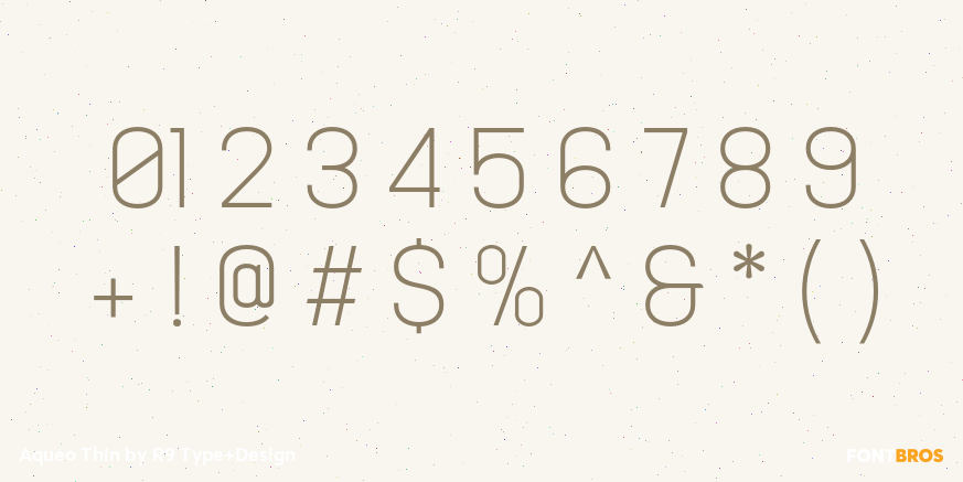 Aqueo Thin Font Poster #4