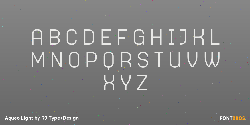 Aqueo Light Font Poster #2