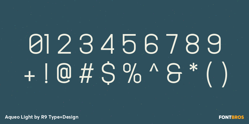 Aqueo Light Font Poster #4