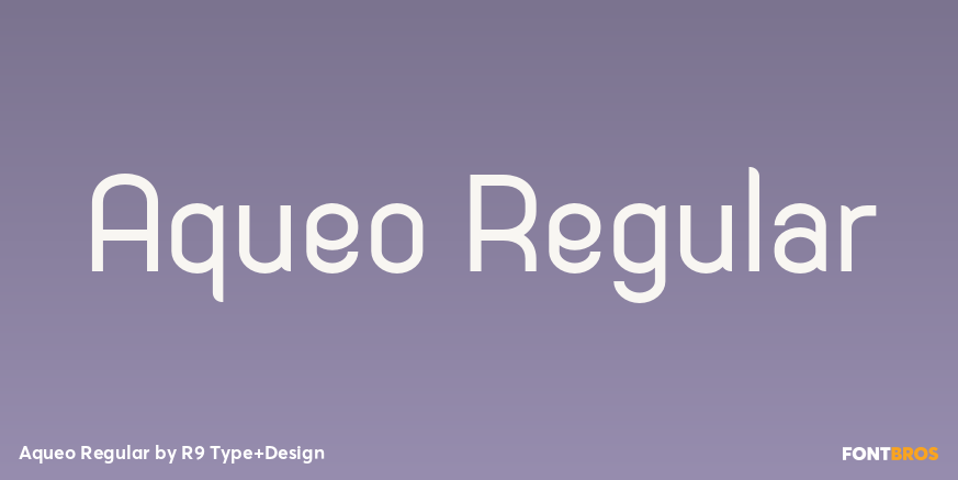 Aqueo Regular Font Poster #1