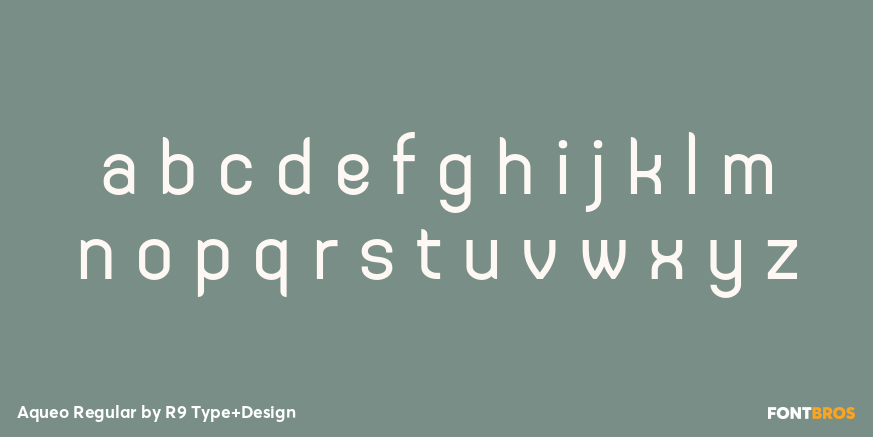 Aqueo Regular Font Poster #3