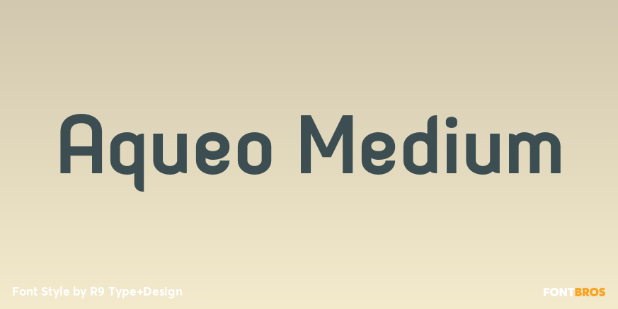 Aqueo Medium Font Poster #1