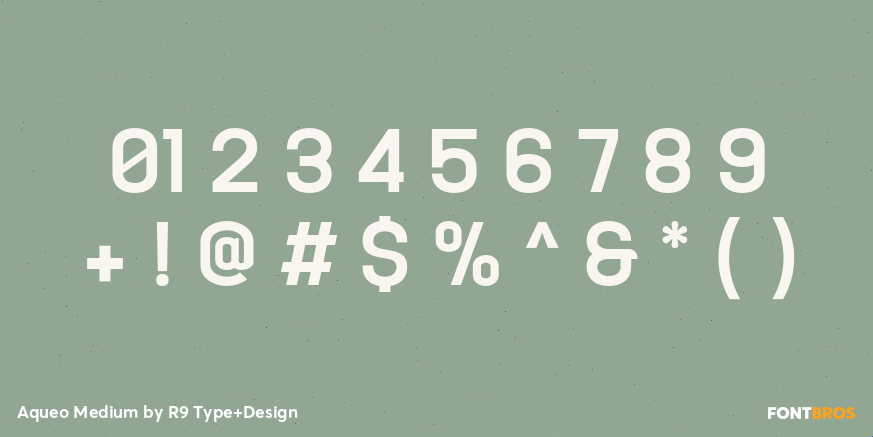 Aqueo Medium Font Poster #4