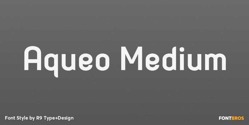 Aqueo Medium Font Poster #1