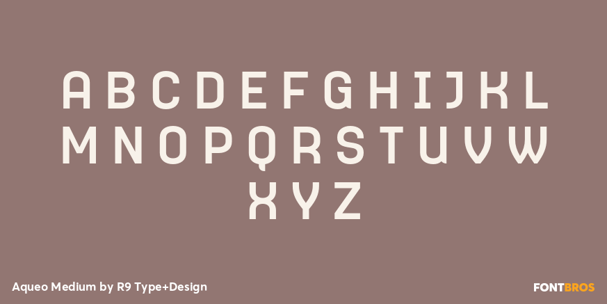 Aqueo Medium Font Poster #2