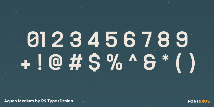 Aqueo Medium Font Poster #4