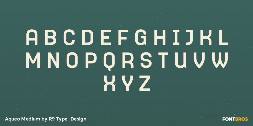 Aqueo Medium Font Poster #2