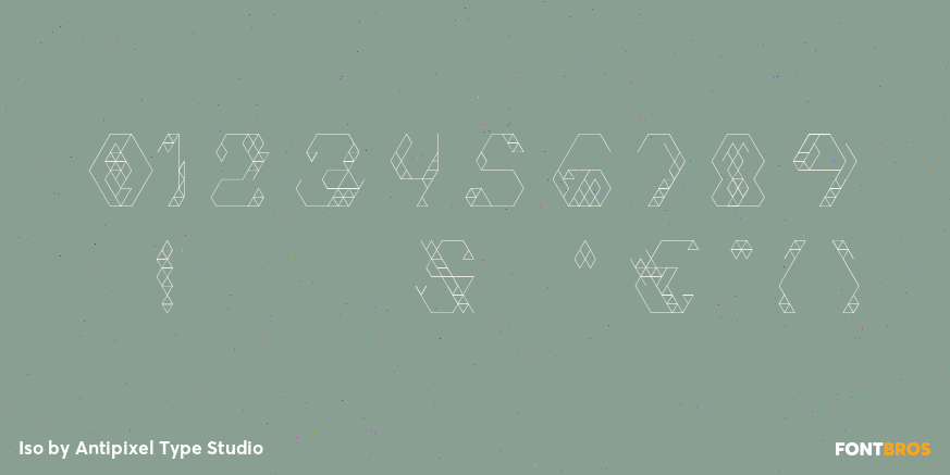 Iso Font Poster #4