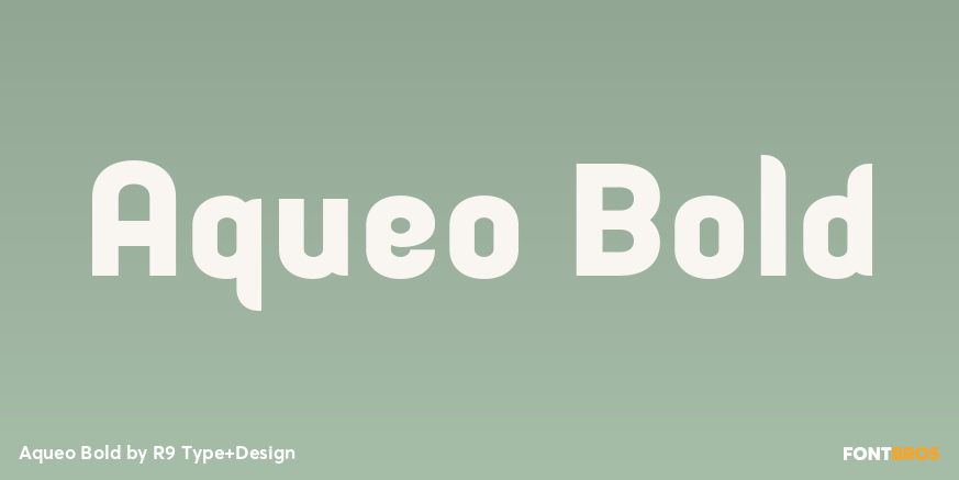Aqueo Bold Font Poster #1