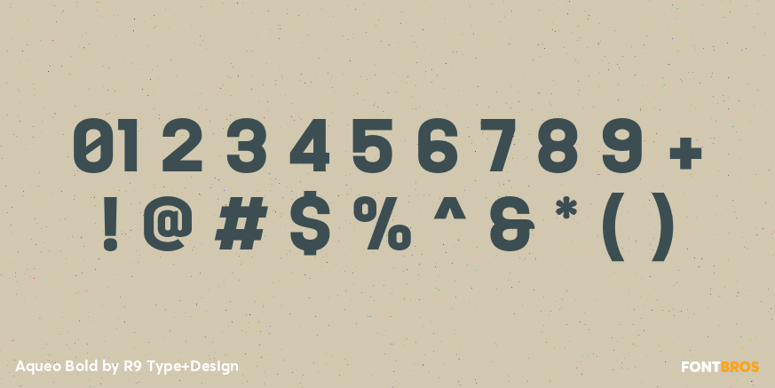 Aqueo Bold Font Poster #4