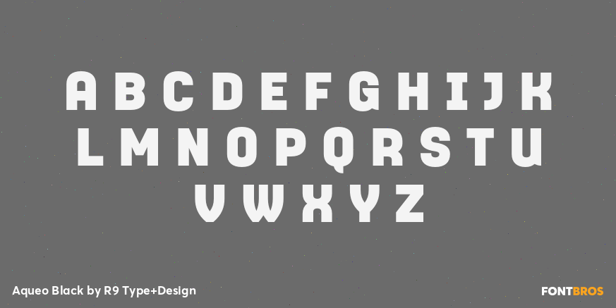 Aqueo Black Font Poster #2