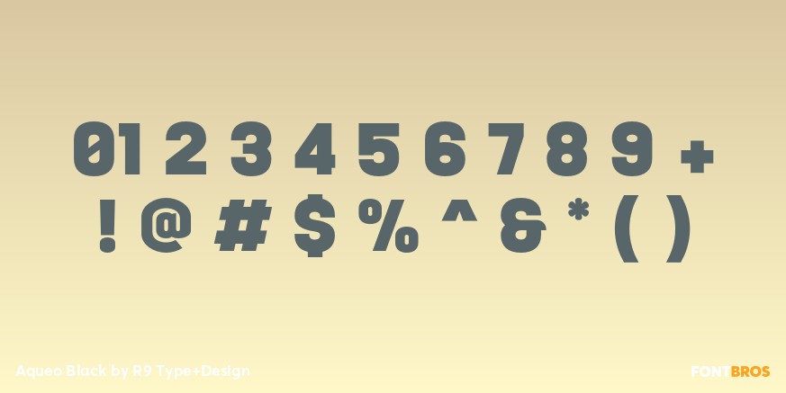 Aqueo Black Font Poster #4