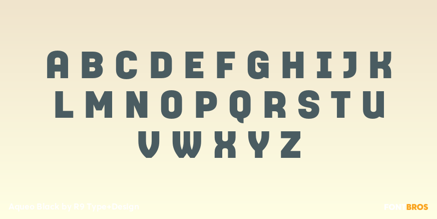 Aqueo Black Font Poster #2