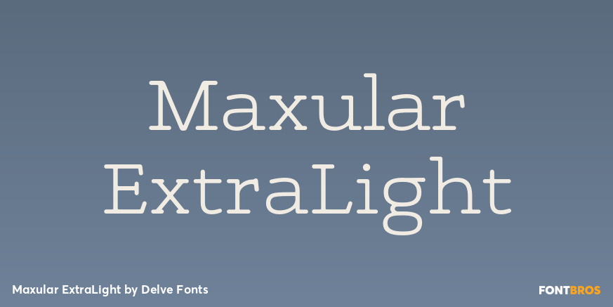 Maxular ExtraLight Font Poster #1