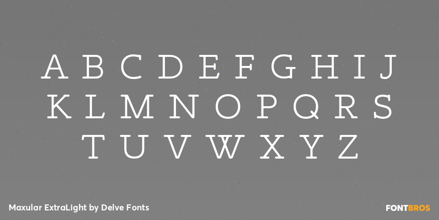 Maxular ExtraLight Font Poster #2