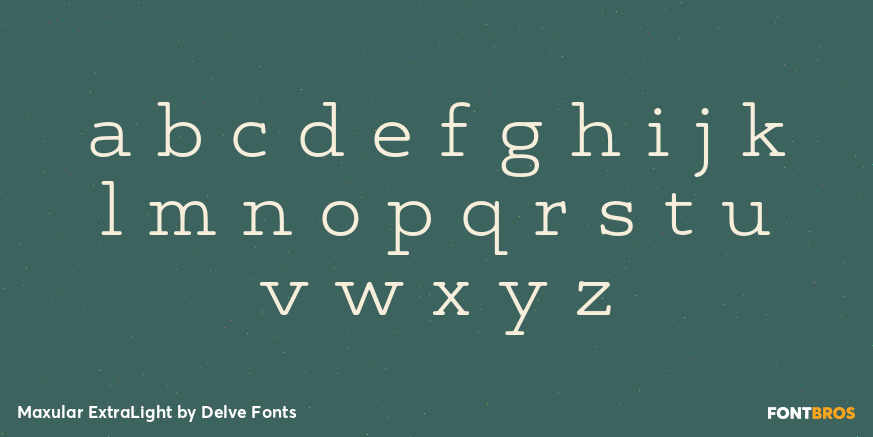 Maxular ExtraLight Font Poster #3
