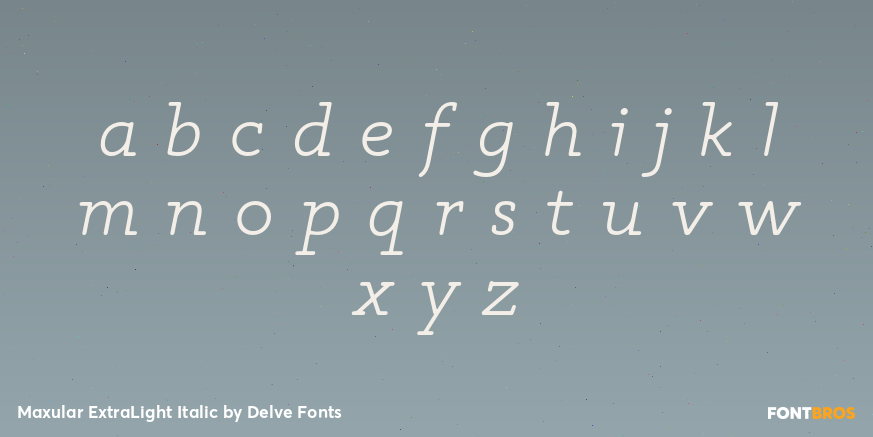 Maxular ExtraLight Italic Font Poster #3