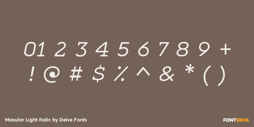Maxular Light Italic Font Poster #4