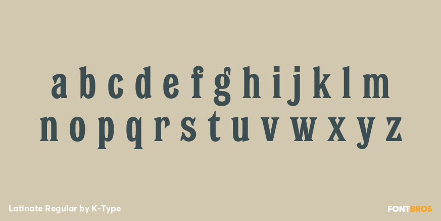 Latinate Regular Font Poster #3